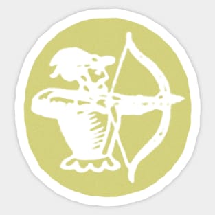 Archer (chartreuse) Sticker